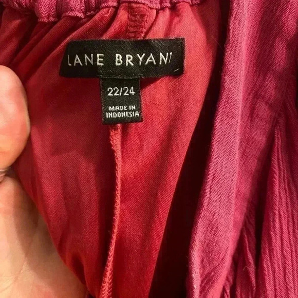 Lane Bryant Boho Maxi halter dress striped in pink orange & yellow size 22/24 - Picture 8 of 9